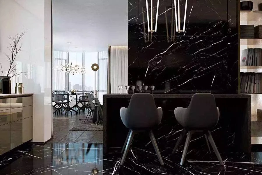 nero marquina marble project
