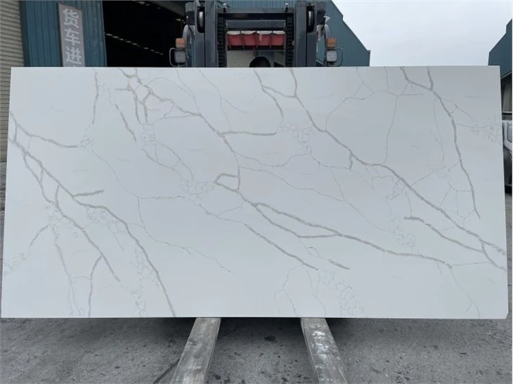 white quartz with grey veins
