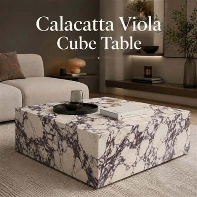 Мармуровий журнальний столик Calacatta